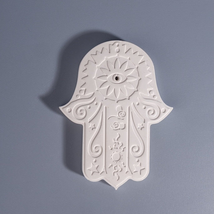 Hamsa / Fatma Ana Eli El Yapımı Taş Tozu Tütsülük - Yıldız -
